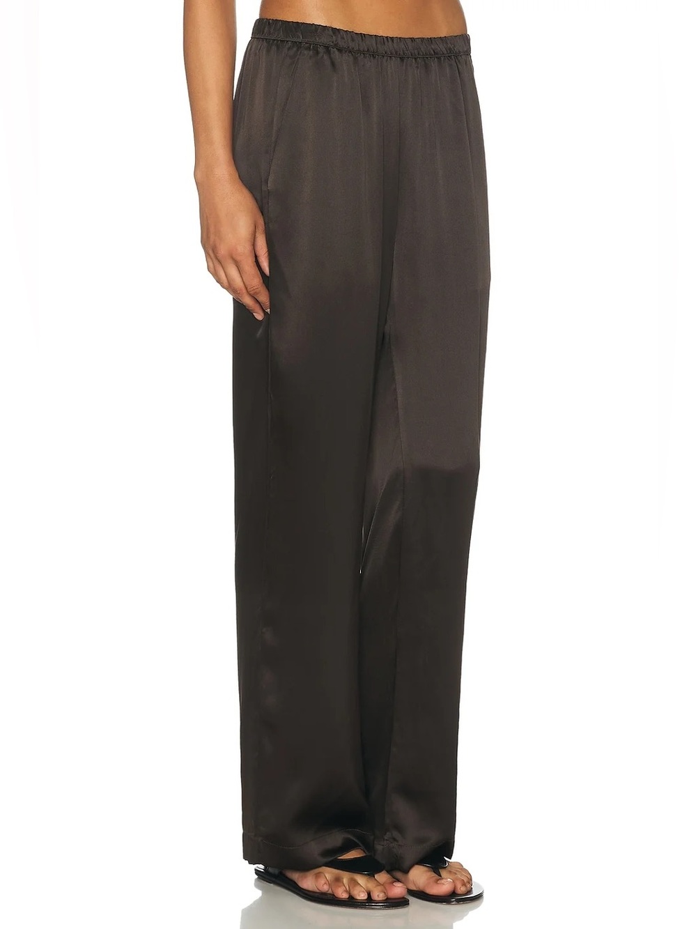New Enza Costa Silk Satin Pantlet Gunmetal